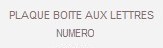 plaque de boite aux lettres numero a partir de 5 euros port offert